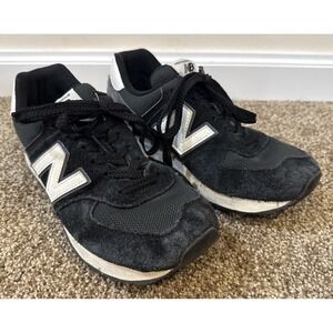Size 7 Men - New Balance Classic 574  - Black Grey White Comfort Encap Quality